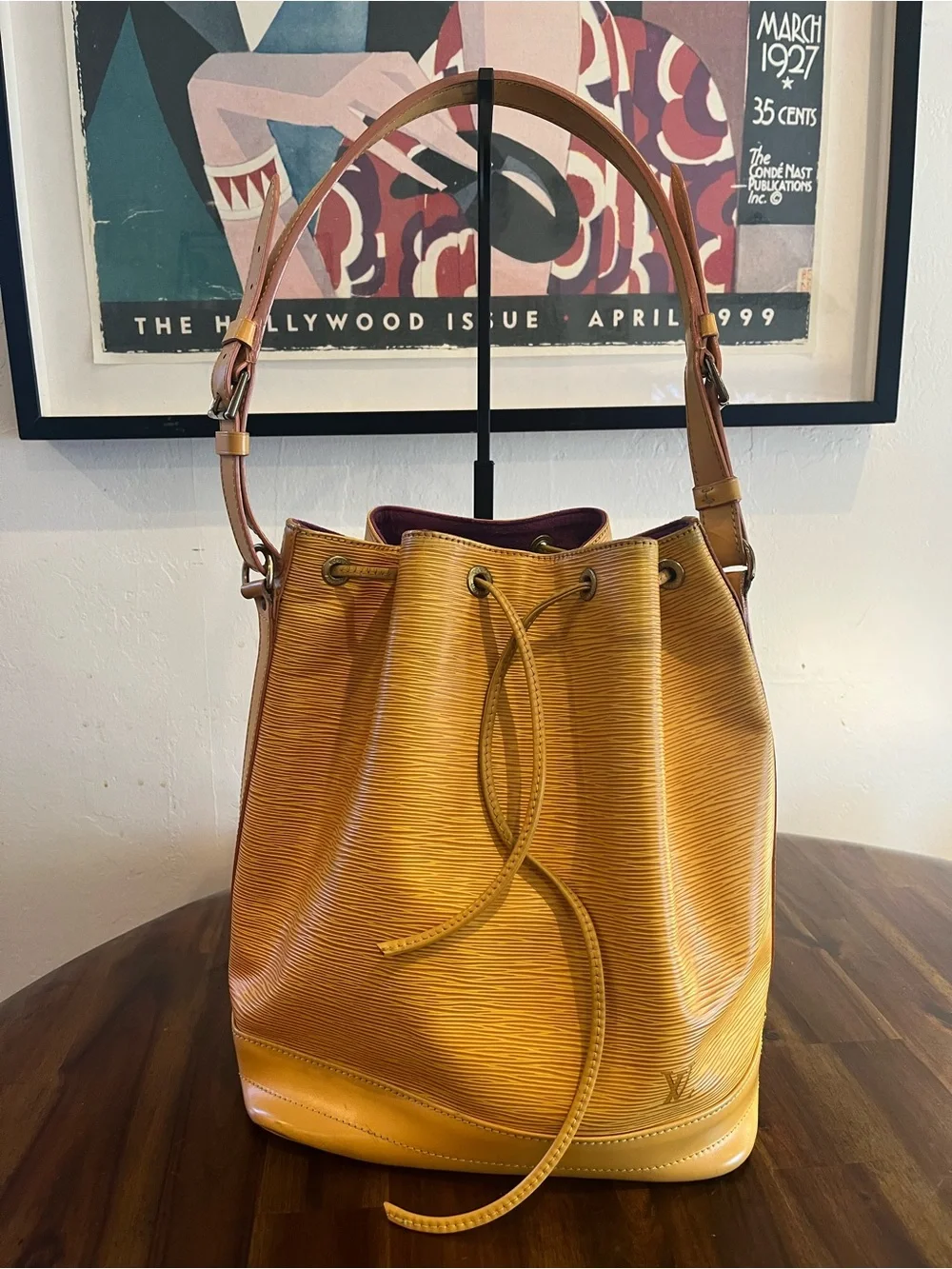 Louis Vuitton Yellow Epi Leather Noé GM